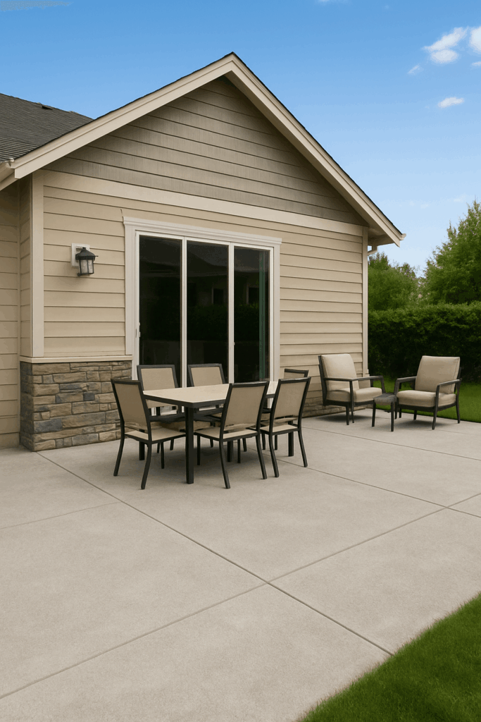 Pattern and colour samples for stamped concrete