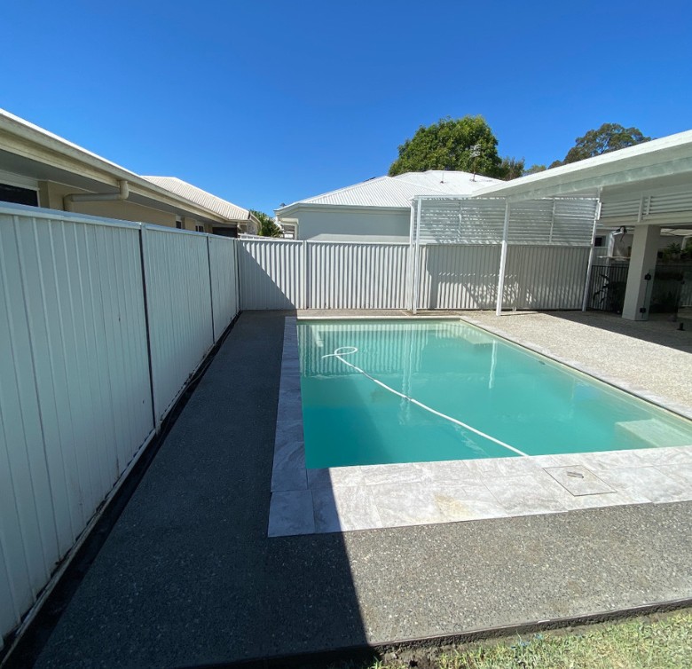 Non slip concrete finish in Hamilton